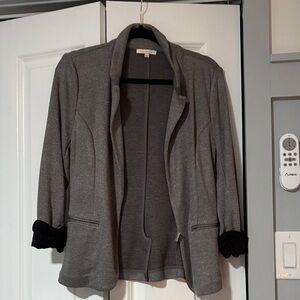 Skies Are Blue Charcoal Blazer